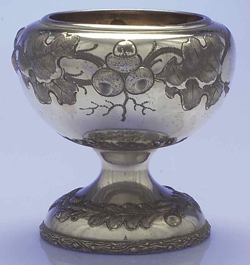 Charter Oak-Hand Chased Waste Bowl by International Silver-1