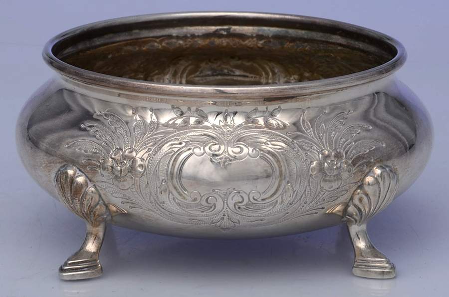 Georgian Court-Hand Chased (Silverplate, Hollowware Waste Bowl by International Silver-1