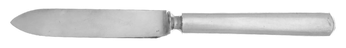 Plain Round (Silverplate) Individual Solid Fruit Knife by International Silver-1