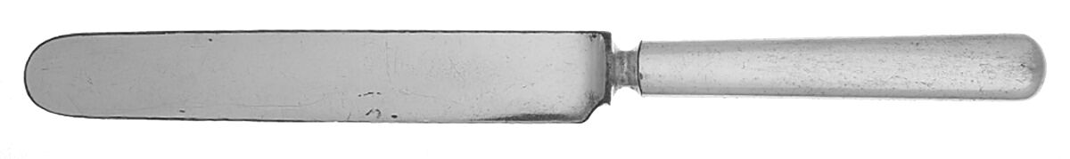 Plain Round (Silverplate) Blunt Solid Knife by International Silver-1