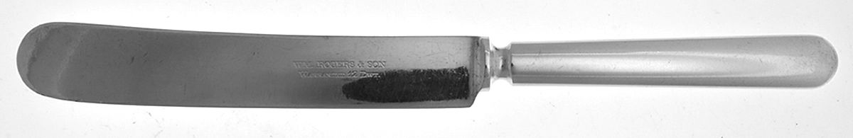 Plain Round (Silverplate) Old French Solid Knife by International Silver-1