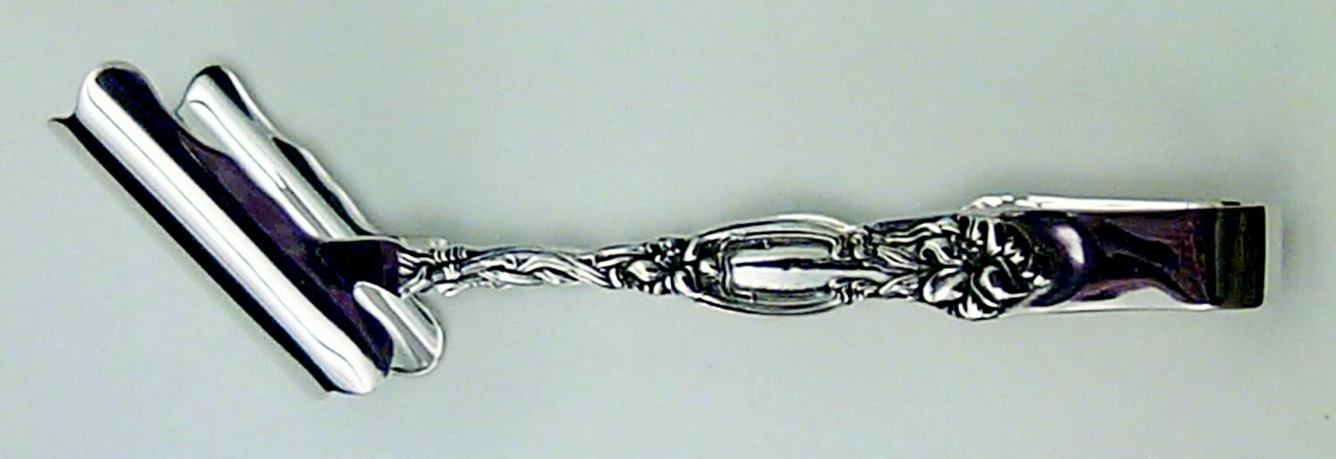 Frontenac (Sterling, Newer) Solid Individual Asparagus Tongs by International Silver-1