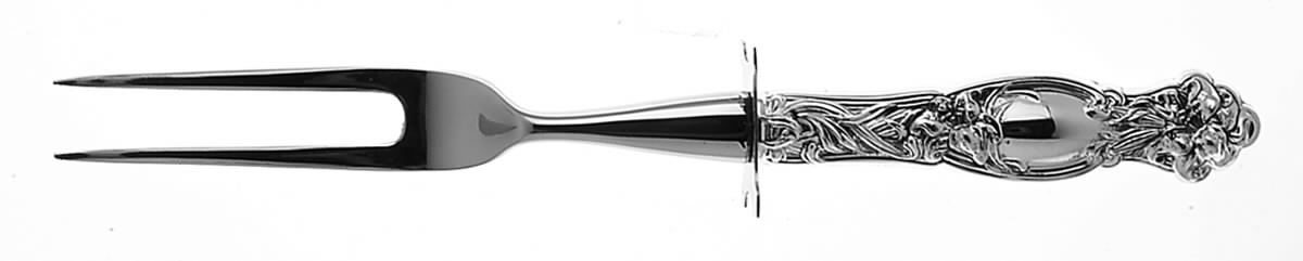 Frontenac (Sterling, Newer) Small Steak Carving Fork with Stainless Prongs by International Silver-1