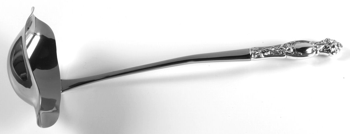 Frontenac (Sterling, Newer) Punch Ladle with Stainless Bowl by International Silver-1