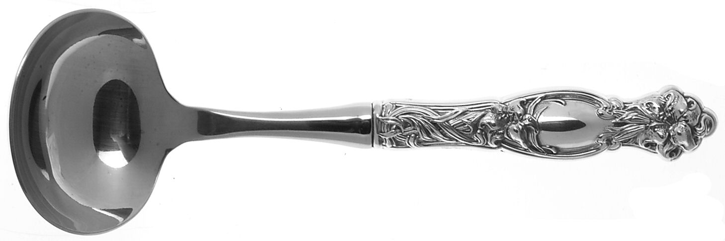 Frontenac (Sterling, Newer) Hollow Handle Gravy Ladle with Stainless Bowl by International Silver-1