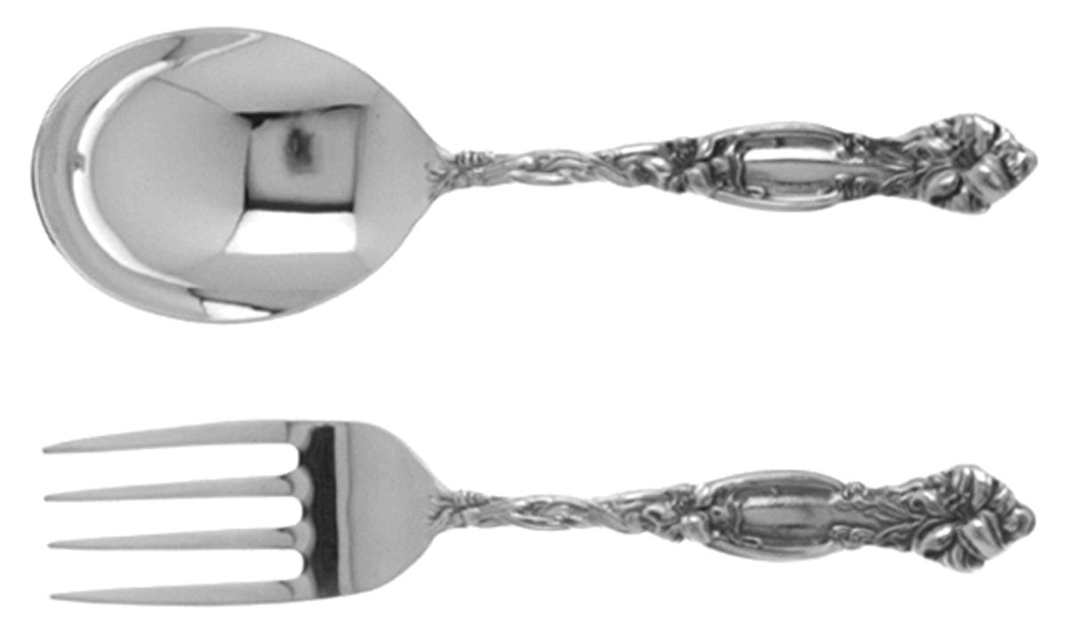 Frontenac (Sterling, Newer) 2 Pc Baby Set (BF, BS) by International Silver-1