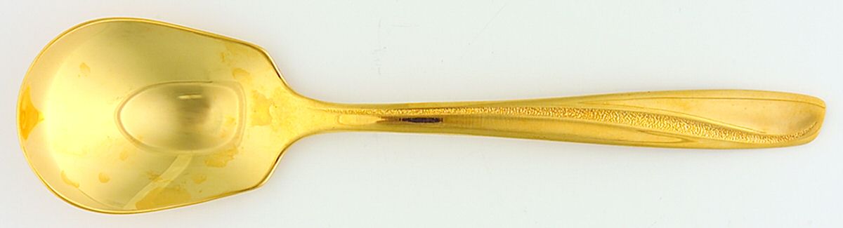Golden Seaswept (Gold Electroplate) Sugar Spoon by Imperial Intl-1