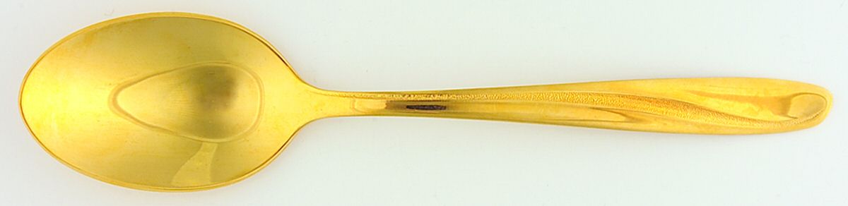Golden Seaswept (Gold Electroplate) Place/Oval Soup Spoon by Imperial Intl-1