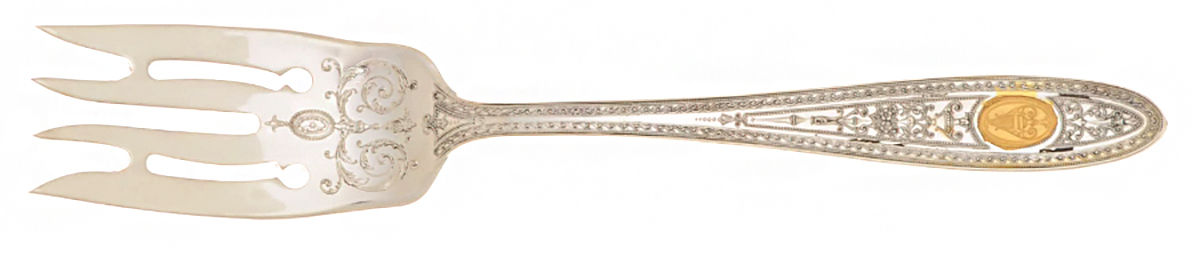 Golden Wedgwood (Sterling) Individual Salad Fork by International Silver-1