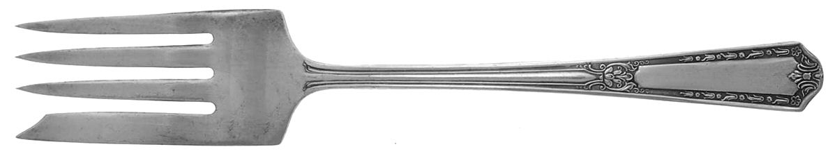 INS258 (SILVERPLATE) Small Solid Cold Meat Serving Fork by International Silver-1