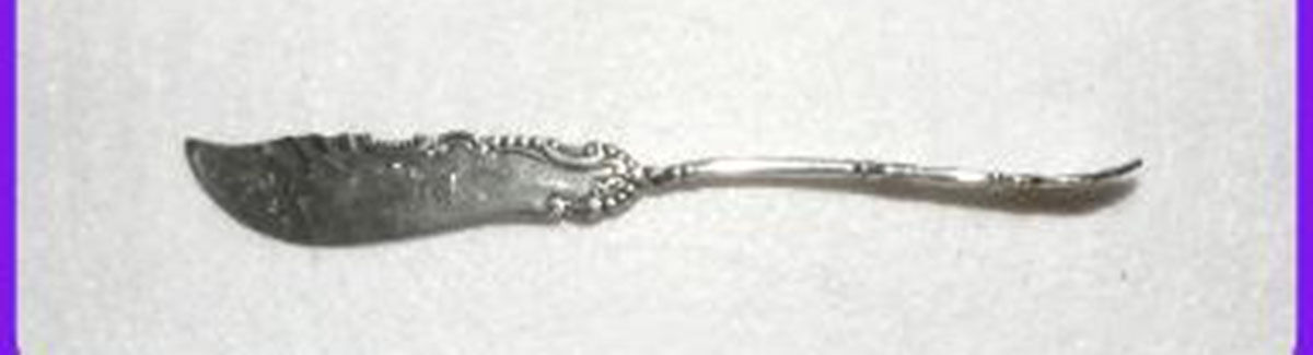 INS260 (Silverplate) Flat Twisted Handle Master Butter Knife by International Silver-1