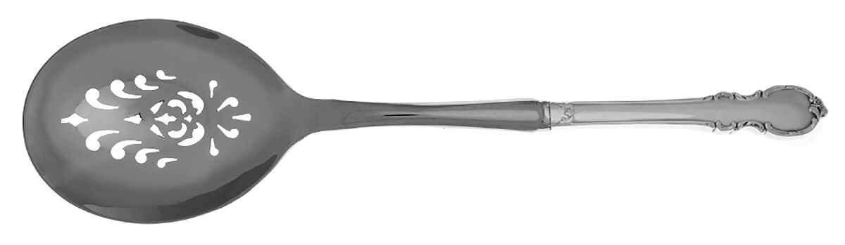 Reflection (Silverplate) Casserole Spoon with Pierced Stainless Bowl HC by International Silver-1