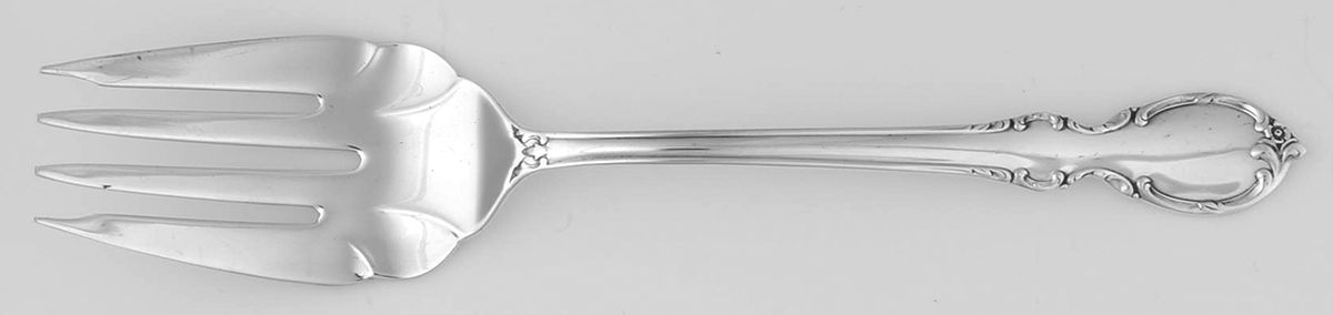 Reflection (Silverplate 1959) Medium Solid Cold Meat Serving Fork by International Silver-1