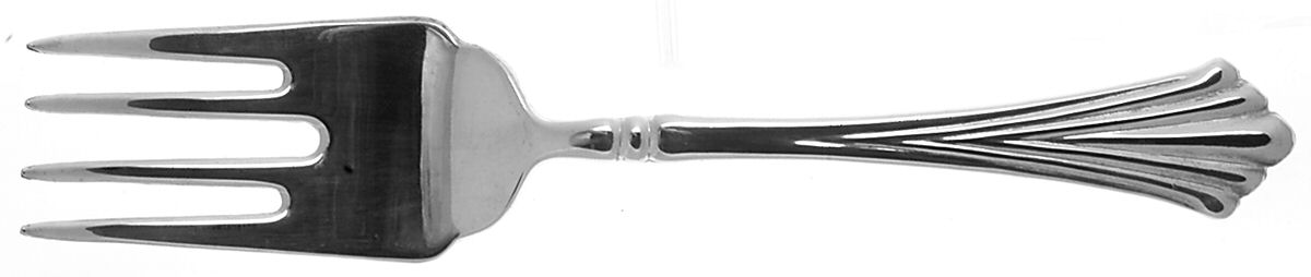 Royal Plume Medium Solid Cold Meat Serving Fork by International Silver-1