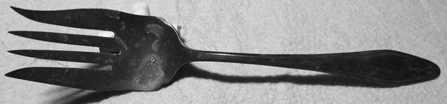 INS271 (Silverplate) Medium Solid Cold Meat Serving Fork by International Silver-1