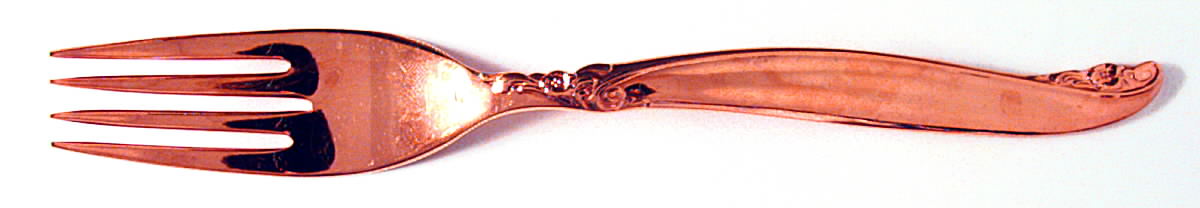Golden Leilani (Gold Electroplate) Fork by International Silver-1