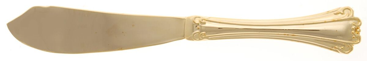Golden American Chippendale Hollow Handle Master Butter Knife by International Silver-1