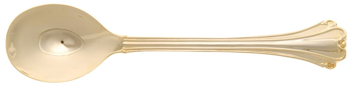 Golden American Chippendale Sugar Spoon by International Silver-1