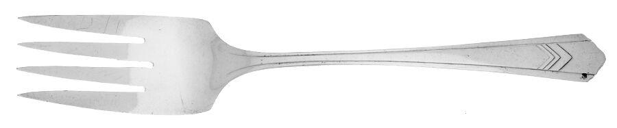 Imperial Five (Silverplate) Medium Solid Cold Meat Serving Fork by Imperial Silver-1