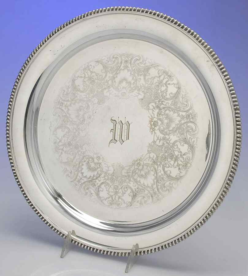 Ashley (Silverplate, Hollowware) 13" Round Tray by International Silver-1
