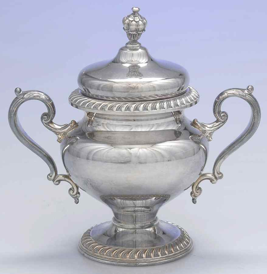 Ashley (Silverplate, Hollowware) Sugar Bowl & Lid by International Silver-1