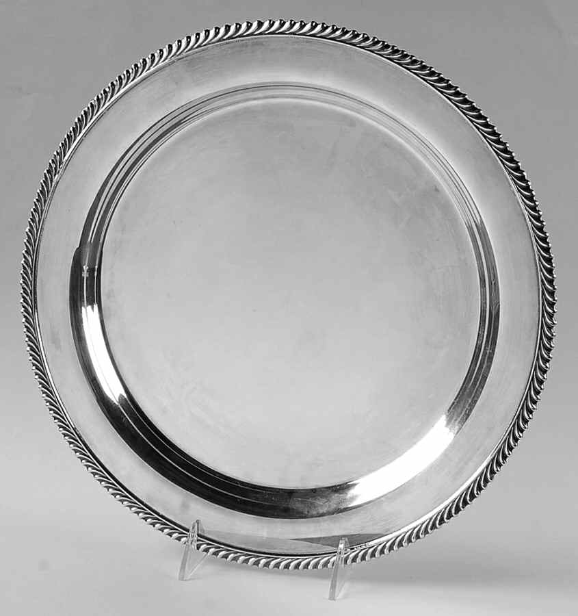 Ashley (Silverplate, Hollowware) 13" Round Tray by International Silver-1
