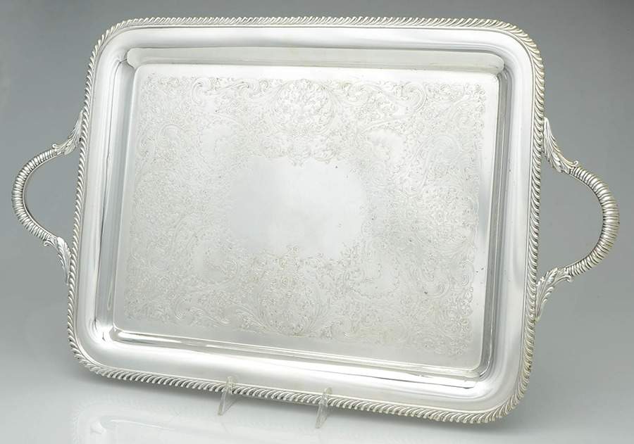 Ashley (Silverplate, Hollowware) 18" Waiter Tray by International Silver-1