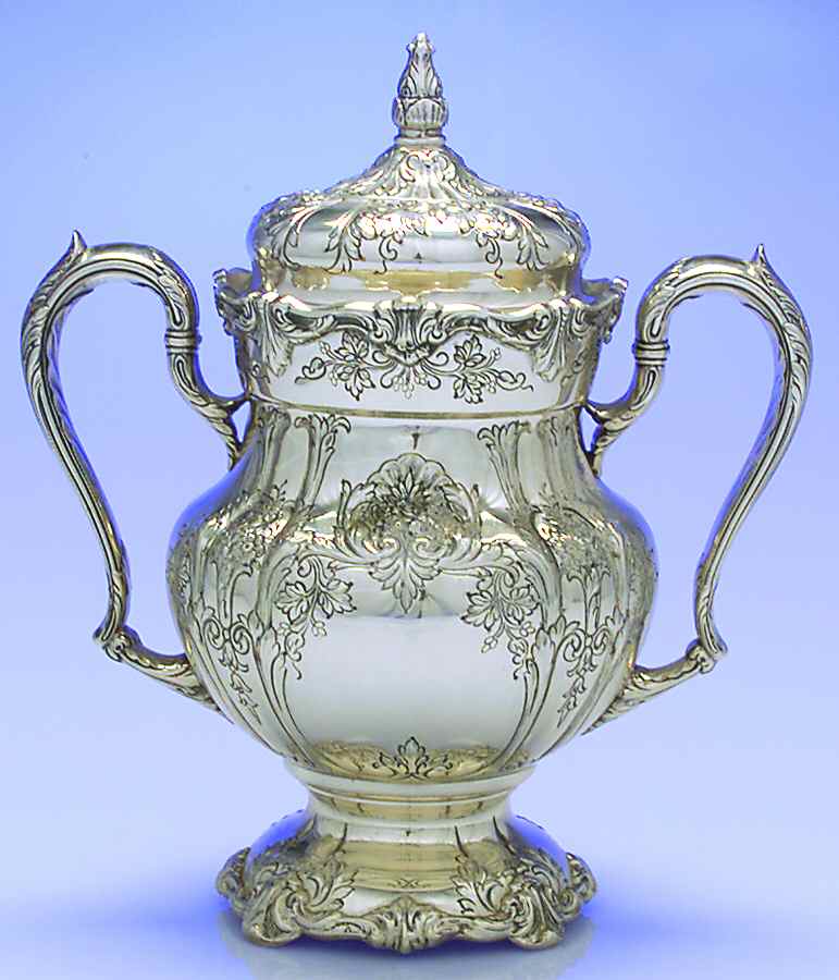 Richelieu-Hand Chased (Sterling, Hollowware) Sugar Bowl & Lid by International Silver-1