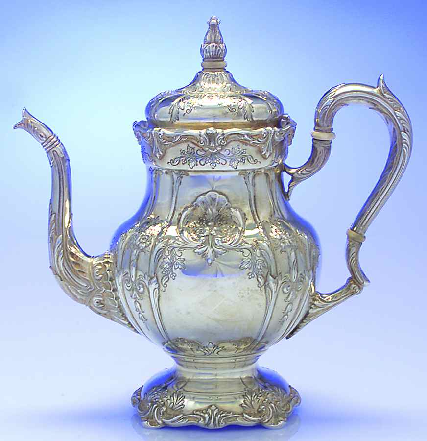 Richelieu-Hand Chased (Sterling, Hollowware) Teapot by International Silver-1