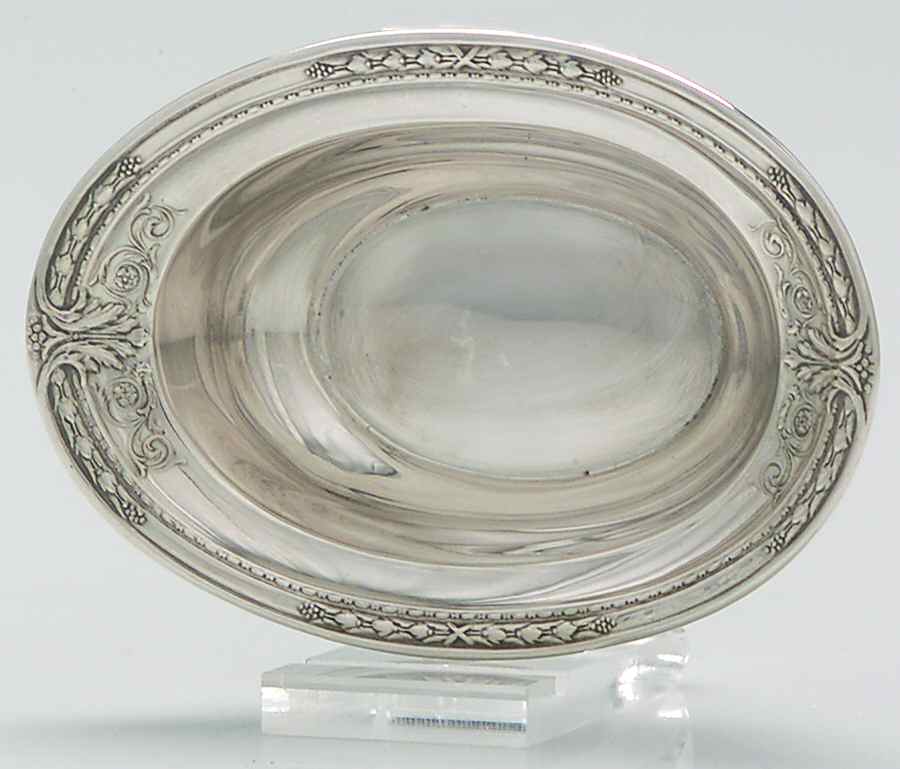 Richelieu-Hand Chased (Sterling, Hollowware) Nut Dish by International Silver-1