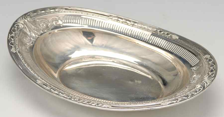 Richelieu-Hand Chased (Sterling, Hollowware) 7" Sterling Bon Bon Bowl by International Silver-1