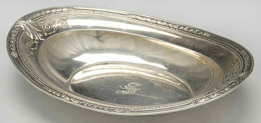 Richelieu-Hand Chased (Sterling, Hollowware) 7" Bon Bon Bowl by International Silver-1