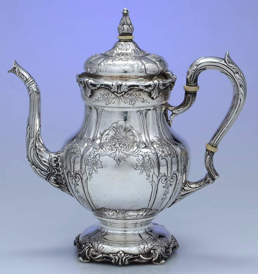 Richelieu-Hand Chased (Sterling, Hollowware) Teapot by International Silver-1