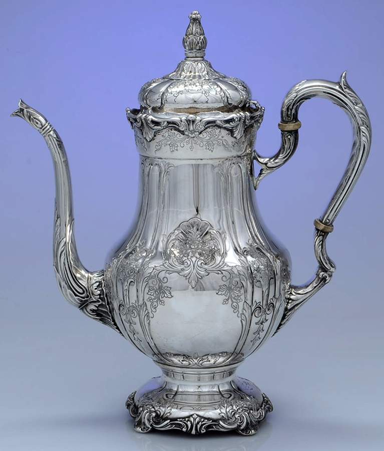 Richelieu-Hand Chased (Sterling, Hollowware) Coffee Pot by International Silver-1