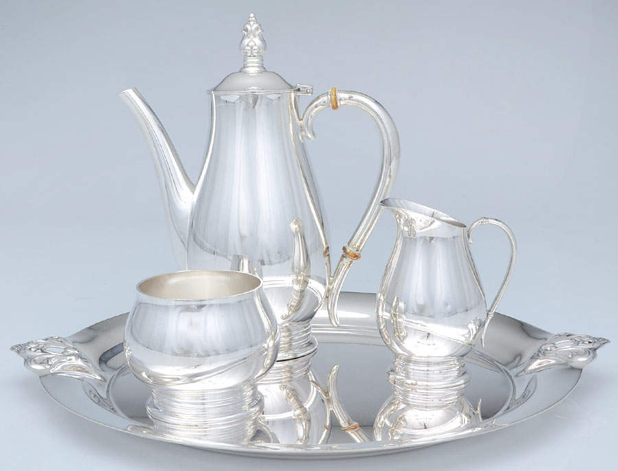 Royal Danish (Sterling, Hollowware) (4 Pc) Demi Set (SCPM,SCRM,SSUOM,STRDEM) by International Silver-1