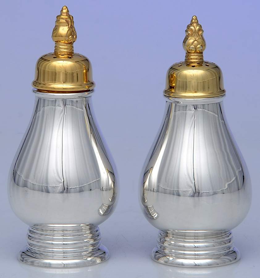 Royal Danish (Sterling, Hollowware) Salt and Pepper Set by International Silver-1