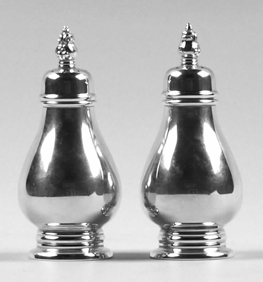 Royal Danish (Sterling, Hollowware) Salt and Pepper Set by International Silver-1