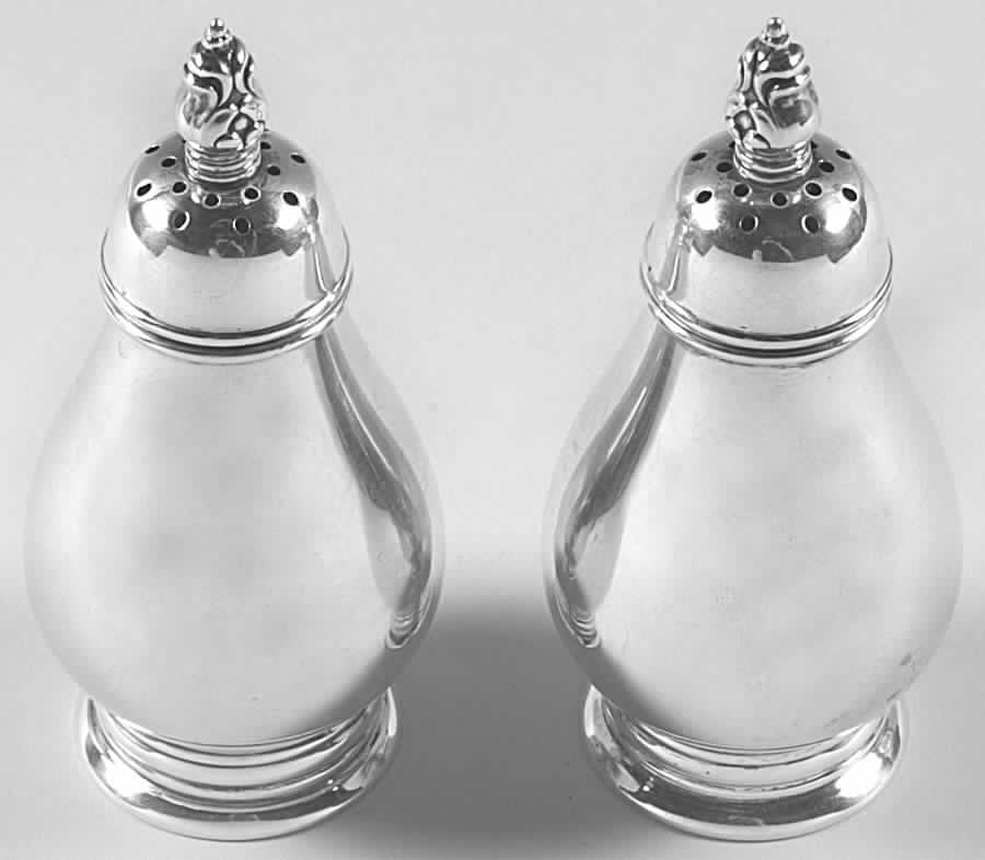 Royal Danish (Sterling, Hollowware) Salt and Pepper Set by International Silver-1