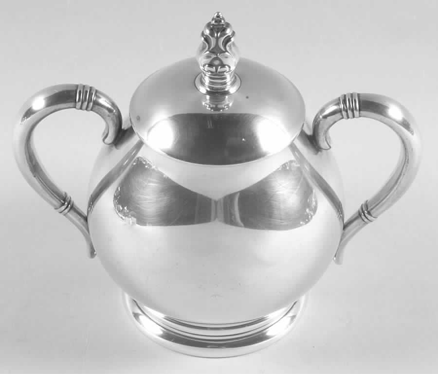 Royal Danish (Sterling, Hollowware) Sugar Bowl & Lid by International Silver-1