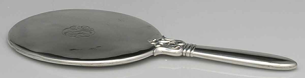Royal Danish (Sterling, Hollowware) Mirror with Handle by International Silver-1
