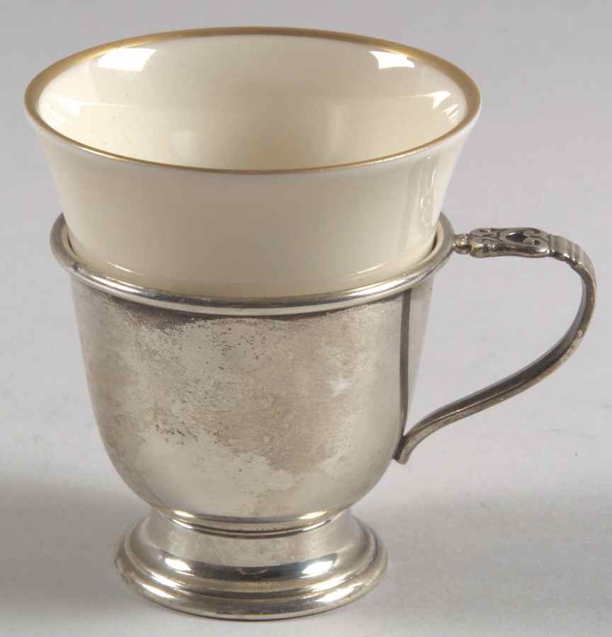 Royal Danish (Sterling, Hollowware) Demitasse Cup with Liner by International Silver-1
