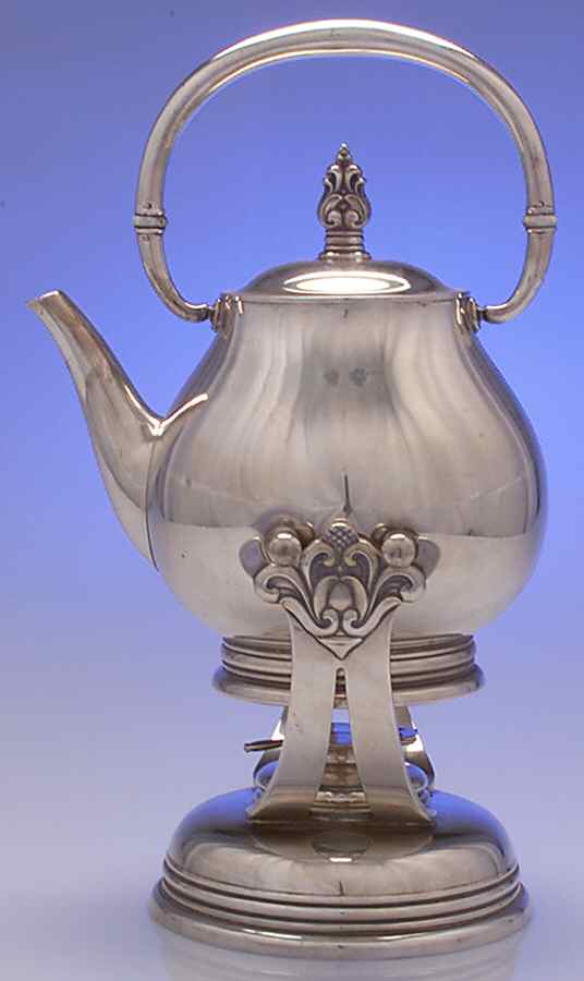 Royal Danish (Sterling, Hollowware) Kettle, Stand & Burner by International Silver-1