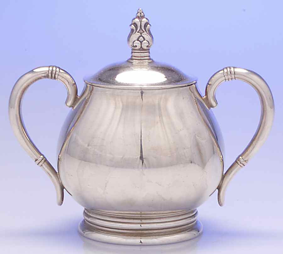 Royal Danish (Sterling, Hollowware) Sugar Bowl & Lid by International Silver-1