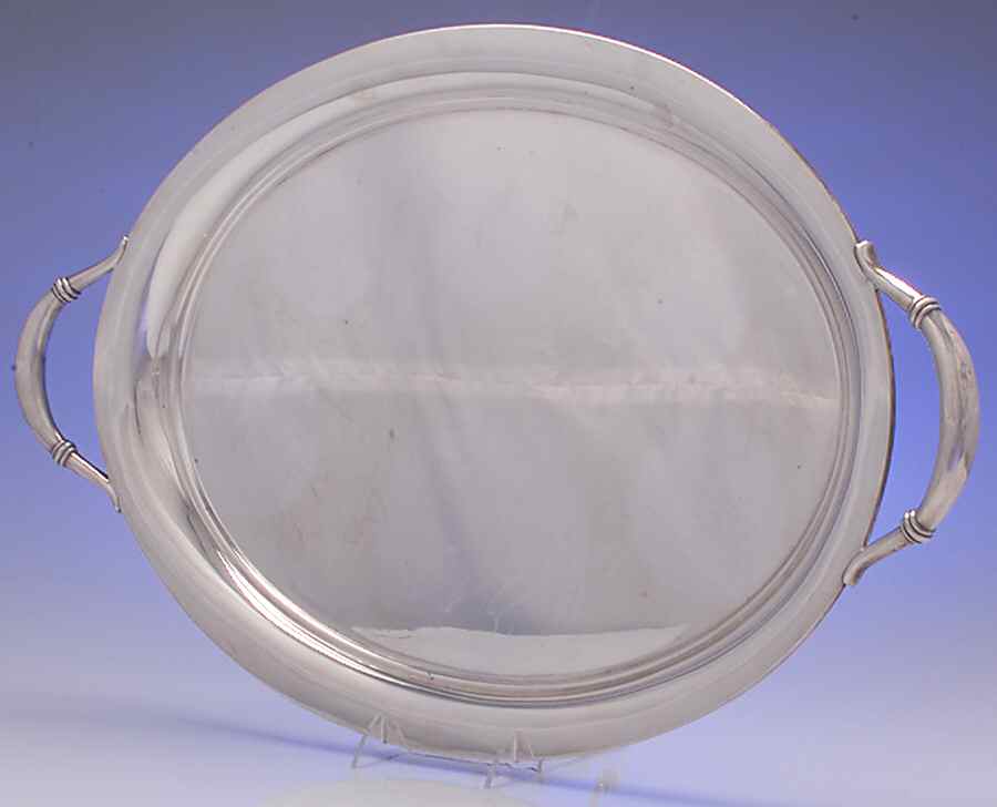 Royal Danish (Sterling, Hollowware) Large Waiter Tray by International Silver-1