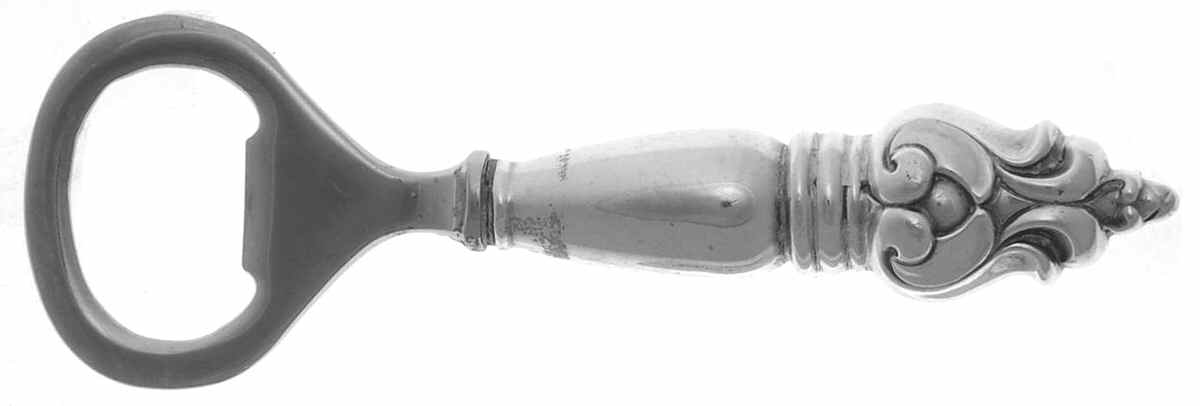 Royal Danish (Sterling, Hollowware) Bottle Opener with Stainless Bowl by International Silver-1