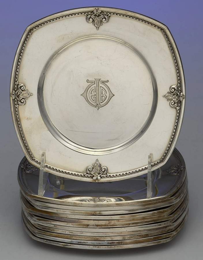 Trianon (Sterling, Hollowware) Bread & Butter Plate - Set of 12 by International Silver-1