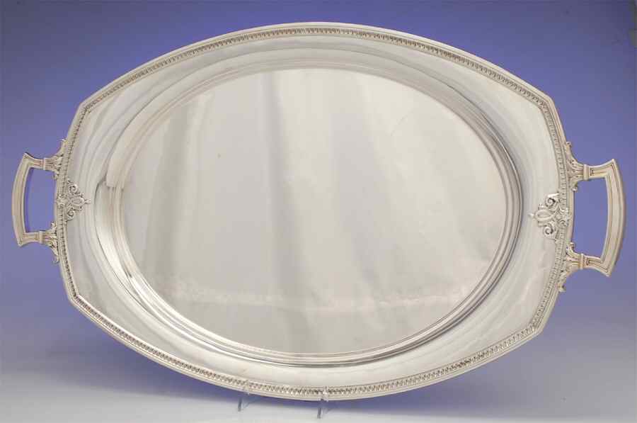 Trianon (Sterling, Hollowware) Large Waiter Tray by International Silver-1