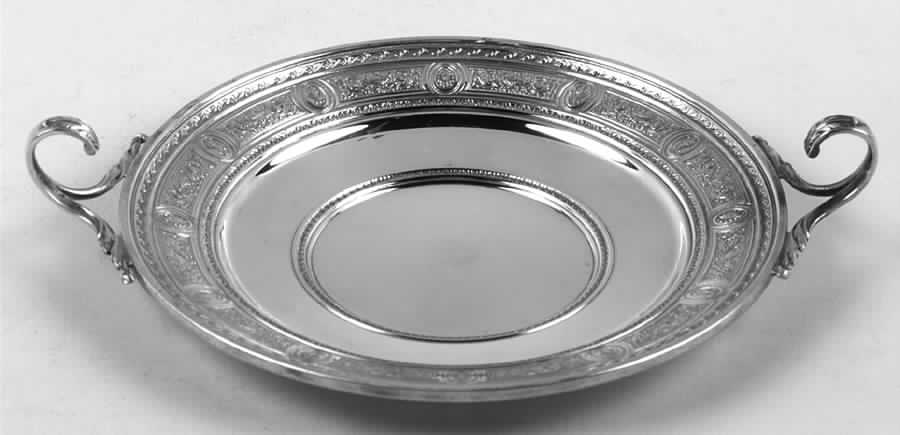 Wedgwood (Sterling, Hollowware, Geometric Base) Sterling Handled Bon Bon by International Silver-1