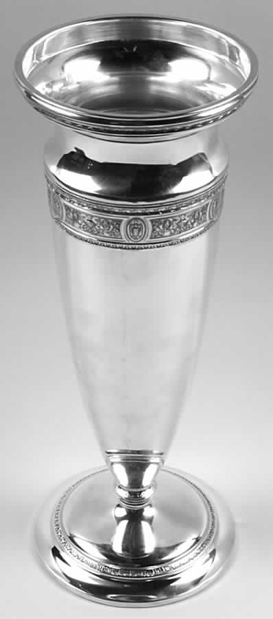 Wedgwood (Sterling, Hollowware, Geometric Base) 14" Vase by International Silver-1