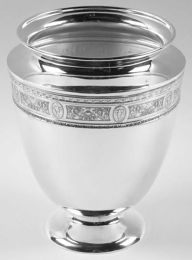 Wedgwood (Sterling, Hollowware, Geometric Base) 7" Vase by International Silver-1